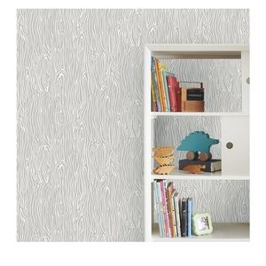 New Gray Wood Grain Wallpaper